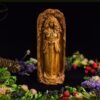 【Wood Sculpture】Brigid goddess, Brigit, Irish gods, pagan goddess, wiccan, wicca, altar, druid, witches, gaelic, celtic