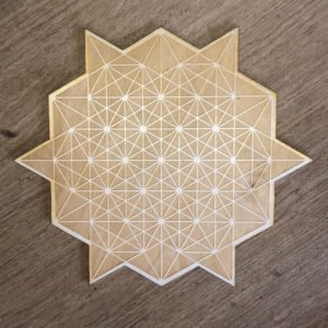 Crystal Grid~64 Grid Tetrahedron Crystal Grid - 8 Star Tetrahedron Crystal Grid - Altar Decoration