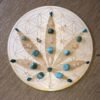 Crystal Grid~Flower of Life Cannabis Crystal Grid - Marijuana Crystal Grid - Altar Decoration