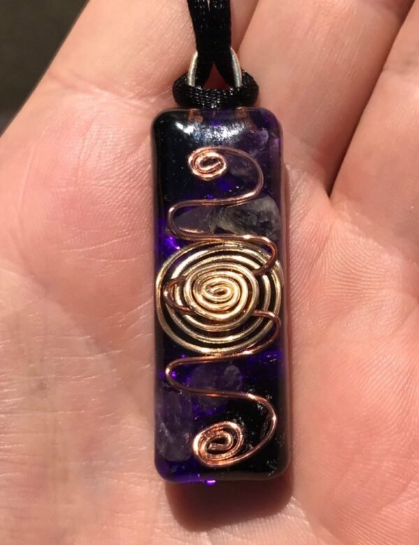 Orgone Energy~EMF and Psychic Protection 3rd Eye Orgone Crystal Healing Pendant