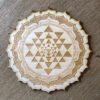 Crystal Grid~Sri Yantra Crystal Grid #2 - Wooden Crystal Grid - Altar Decoration