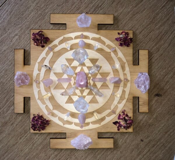 Crystal Grid~Sri Yantra Crystal Grid #3 - Altar Decoration
