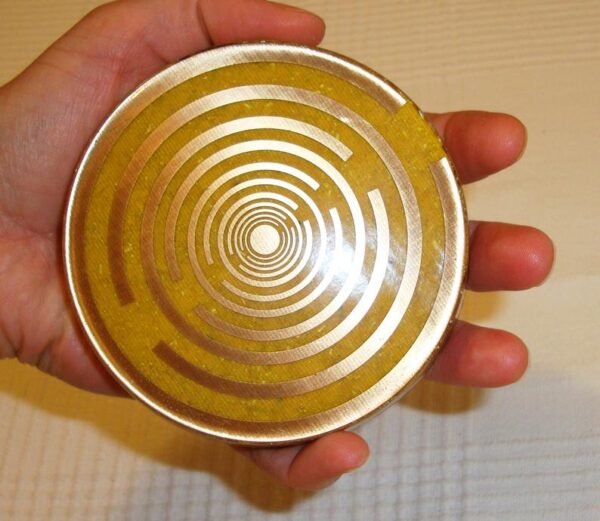 Orgone Energy~Orgone orgonite® all-powerful gold coaster, drink charger, water energizer, 2 MWOs by Lakhovsky, Golden Ratio Antenna, abundance, prosperity