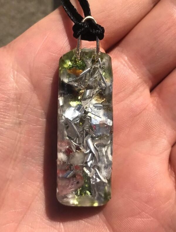 Orgone Energy~Abundance and Wealth Attraction Orgone Healing Pendant with Gold