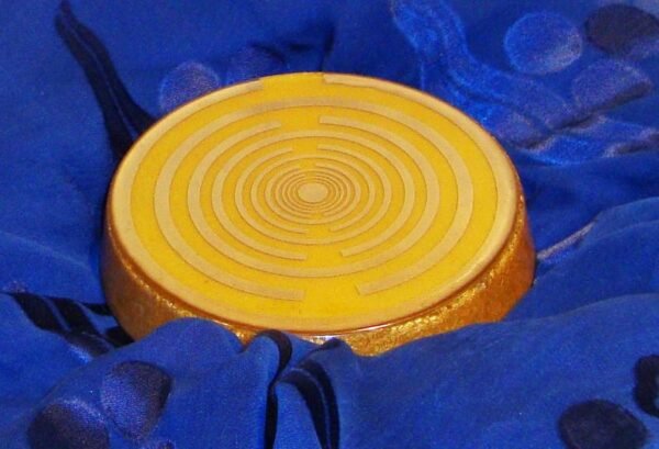 Orgone Energy~Orgone orgonite® all-powerful gold coaster, drink charger, water energizer, 2 MWOs by Lakhovsky, Golden Ratio Antenna, abundance, prosperity