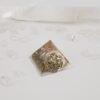 Orgone Energy~Orgonite® Pyramid Energy Healing Orgone® Pyramid Small seed of life celenite & quartz crystal EMF / RF Protection
