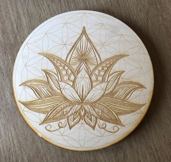 Crystal Grid~Flower of Life Lotus Crystal Grid #2 - Altar Decoration
