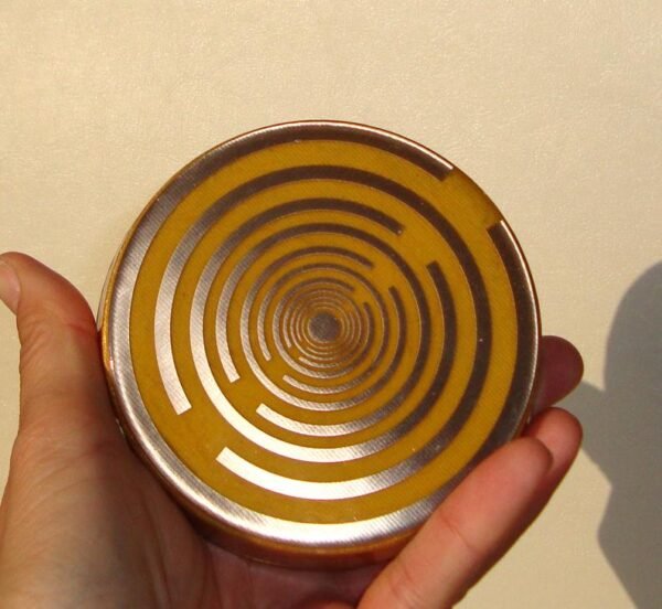 Orgone Energy~Orgone orgonite® all-powerful gold coaster, drink charger, water energizer, 2 MWOs by Lakhovsky, Golden Ratio Antenna, abundance, prosperity