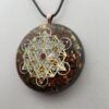 Orgone Energy~Orgonite® Pendant, Metatrons cube 64 tetrahedron orgone® amulet pendant for Protection of EMF & RF radiaton from cellphones