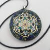 Orgone Energy~Orgonite® Metatrons seed of life orgone® amulet pendant for EMF & RF radiaton Protection from cellphones