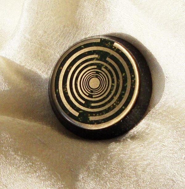 Orgone Energy~Orgone orgonite® Greek-fire all-powerful pocket size, ultimate black & gold power, 2 MWOs, total protection, 5G and EMF block, Golden Ratio