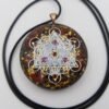 Orgone Energy~Orgonite® Pendant, Metatrons cube 64 tetrahedron orgone® amulet pendant for Protection of EMF & RF radiaton from cellphones