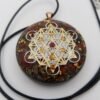 Orgone Energy~Orgonite® Pendant, Metatrons cube 64 tetrahedron orgone® amulet pendant for Protection of EMF & RF radiaton from cellphones
