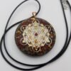 Orgone Energy~Orgonite® Pendant, Metatrons cube 64 tetrahedron orgone® amulet pendant for Protection of EMF & RF radiaton from cellphones