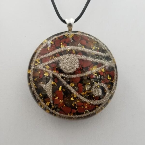 Orgone Energy~Orgonite® Eye of Ra orgone® amulet pendant for EMF & RF radiaton Protection from cellphones