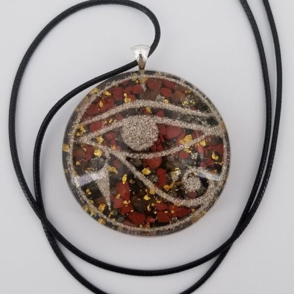 Orgone Energy~Orgonite® Eye of Ra orgone® amulet pendant for EMF & RF radiaton Protection from cellphones
