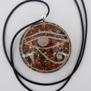 Orgone Energy~Orgonite® Eye of Ra orgone® amulet pendant for EMF & RF radiaton Protection from cellphones