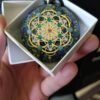 Orgone Energy~Orgonite® Metatrons seed of life orgone® amulet pendant for EMF & RF radiaton Protection from cellphones