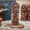 【Wood Sculpture】Odin, Wotan, Allfather, viking pagan asatru heathen god and goddess norse gods altar mythology