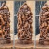 【Wood Sculpture】Thor, Norse pantheon, viking pagan asatru heathen god and goddess Scandinavian gods altar mythology
