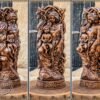 【Wood Sculpture】Frigga, norse pantheon, viking pagan asatru heathen goddess and god scandinavian gods altar mythology