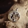 Magicun Taliman-Crescent Moon Pentacle Pendant - Amethyst