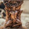 【Wood Sculpture】Cernunnos horned god, Cernun celtic god, pagan god, wiccan, wicca, altar, druid, gaelic