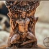 【Wood Sculpture】Cernunnos horned god, Cernun celtic god, pagan god, wiccan, wicca, altar, druid, gaelic