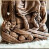 【wood sculpture】Odin, Wotan, Allfather, viking pagan asatru heathen god and goddess norse gods altar mythology wood sculpture