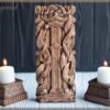 【wood sculpture】Odin, Wotan, Allfather, viking pagan asatru heathen god and goddess norse gods altar mythology wood sculpture