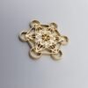 Orgone Energy~Metatrons cube talisman pendant merkaba star tetrahedron amulet, Archangel Metatrons cube sigil with 5 platonic solids