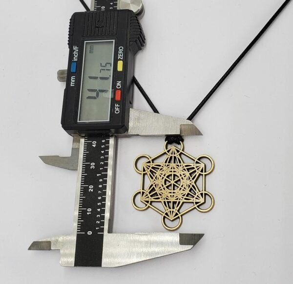 Orgone Energy~Metatrons cube talisman with quartz point pendant merkaba star tetrahedron amulet, Archangel Metatrons cube sigil with 5 platonic solids