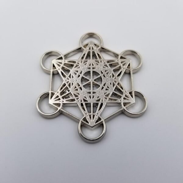 Orgone Energy~Metatrons cube talisman with Lapis Lazuli pendant merkaba star tetrahedron amulet, Archangel Metatrons cube sigil with 5 platonic solids