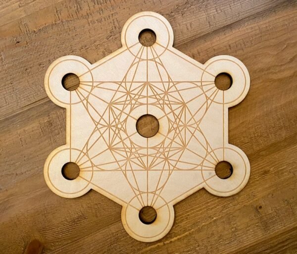 Crystal Grid~Metatron's Cube Sphere Holder Crystal Grid #2 - Altar Decoration - Spheres