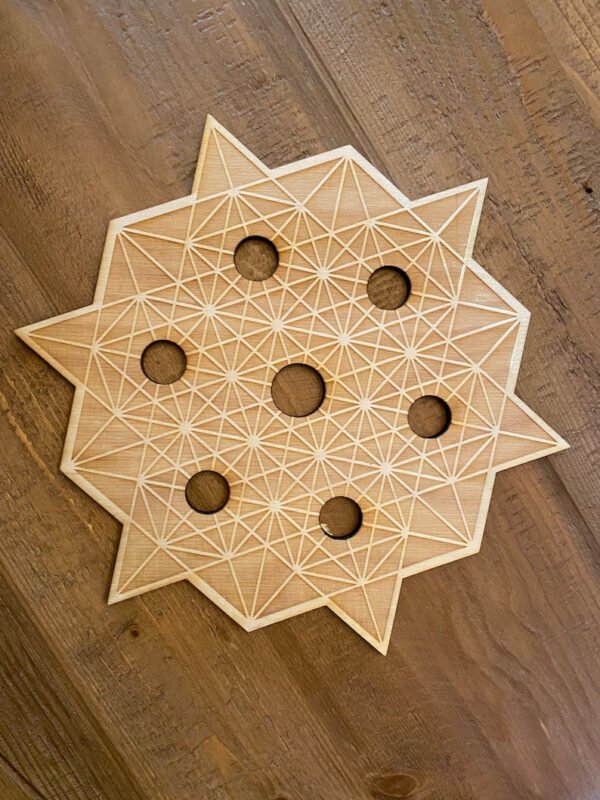 Crystal Grid~Tetrahedron Sphere Holder Crystal Grid - Altar Decoration - Spheres