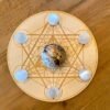 Crystal Grid~Merkaba Metatron's Cube Sphere Holder Crystal Grid - Altar Decoration - Spheres