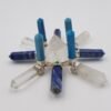 Orgone Energy~Crystal Generator Antenna wheel healing tool with Lapis Lazuli, Clear Quartz, Green aventurine, reconstituted turquoise Reiki crystal energy