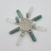 Orgone Energy~Crystal Generator Antenna wheel healing tool with Amazonite, Green Aventurine, Lapis Lazuli, clear quartz Reiki crystal energy healing tool