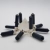 Orgone Energy~Crystal Generator Antenna wheel healing tool with Black Tourmaline, clear quartz Reiki crystal energy healing tool