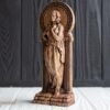 【Wood Sculpture】Persephone statue, Kore figurine, Greek goddess, the queen of the underworld, pagan goddess of spring, wiccan, wicca, altar, witches,