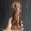 【Wood Sculpture】Persephone statue, Kore figurine, Greek goddess, the queen of the underworld, pagan goddess of spring, wiccan, wicca, altar, witches,