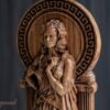 【Wood Sculpture】Persephone statue, Kore figurine, Greek goddess, the queen of the underworld, pagan goddess of spring, wiccan, wicca, altar, witches,