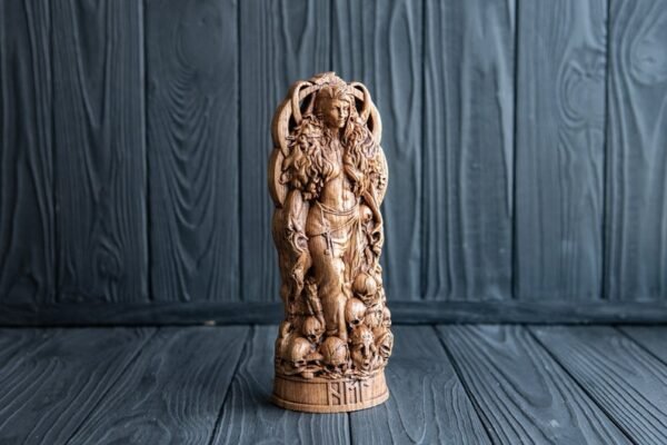 【Wood Sculpture】Hel, norse pantheon, viking pagan asatru heathen goddess and god scandinavian gods altar mythology