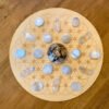 Crystal Grid~Flower of Life Dotted Sphere Holder Crystal Grid - Altar Decoration - Spheres