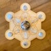 Crystal Grid~Metatron's Cube Sphere Holder Crystal Grid #2 - Altar Decoration - Spheres