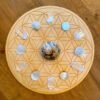 Crystal Grid~Flower of Life Sphere Holder Crystal Grid - Altar Decoration - Spheres