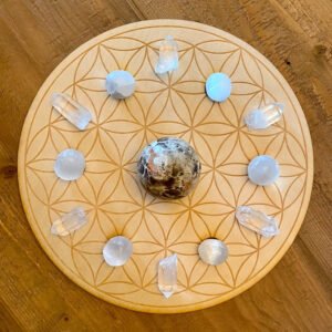 Crystal Grid~Flower of Life Sphere Holder Crystal Grid - Altar Decoration - Spheres
