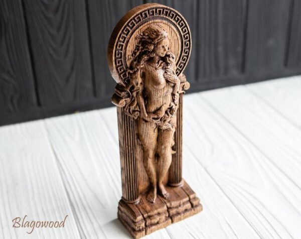 【Wood Sculpture】Aphrodite statue, Venus figurine, Greek goddess, beauty, pleasure, procreation pagan goddess, wiccan, wicca, altar, witches, Cytherea