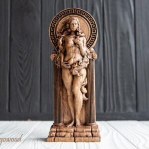 il_794xN.2281236527_904y 【Wood Sculpture】Aphrodite statue, Venus figurine, Greek goddess, beauty, pleasure, procreation pagan goddess, wiccan, wicca, altar, witches, Cytherea