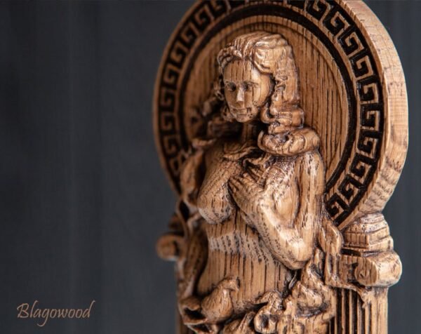 【Wood Sculpture】Aphrodite statue, Venus figurine, Greek goddess, beauty, pleasure, procreation pagan goddess, wiccan, wicca, altar, witches, Cytherea